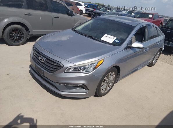 5NPE34AF7HH458950 2017 HYUNDAI SONATA Gray Przód lewy