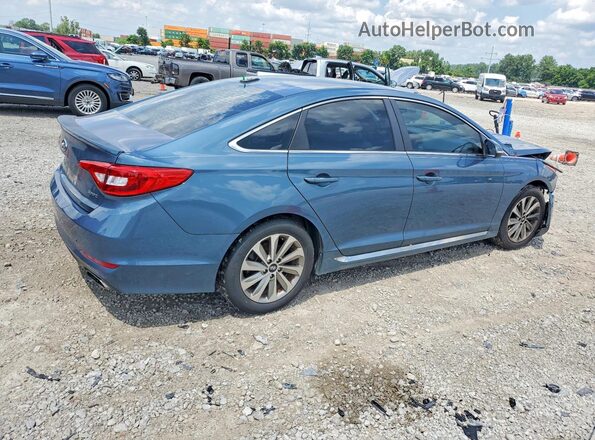 5NPE34AF7HH477479 2017 HYUNDAI SONATA Blue Rear right