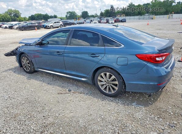 5NPE34AF7HH477479 2017 HYUNDAI SONATA Blue Rear left