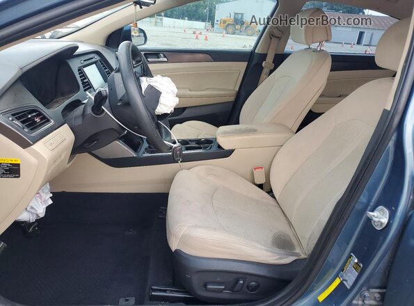 5NPE34AF7HH477479 2017 HYUNDAI SONATA Blue Front interior view
