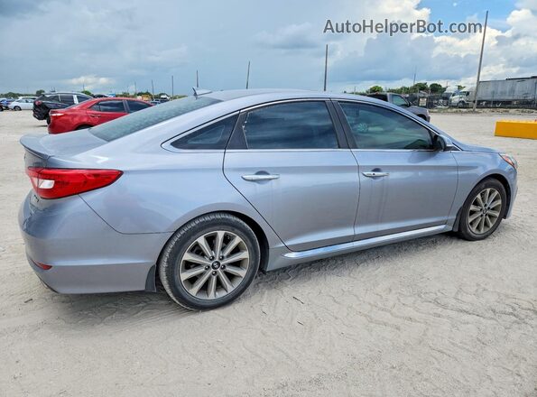 5NPE34AF7HH516930 2017 HYUNDAI SONATA Серебряный Задняя правая четверть