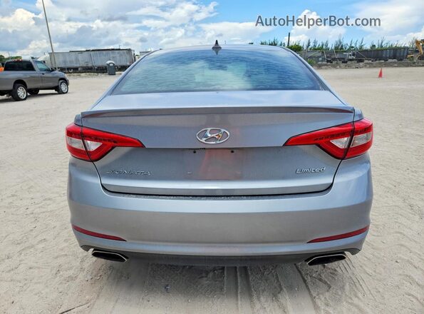 5NPE34AF7HH516930 2017 HYUNDAI SONATA Серебряный Вид сзади