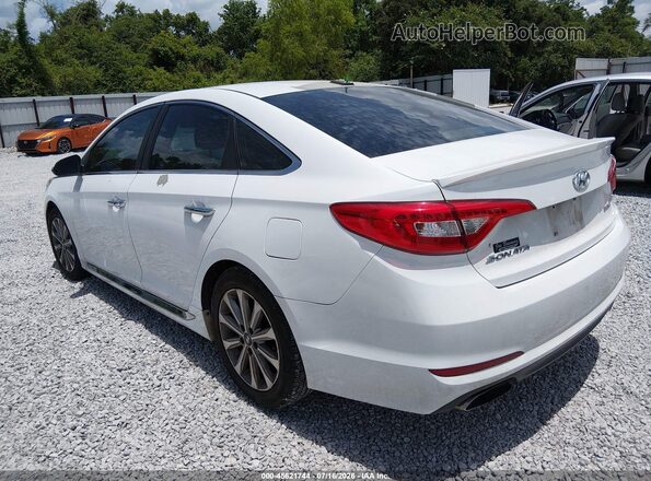 5NPE34AF7HH522548 2017 HYUNDAI SONATA White Trasero izquierdo