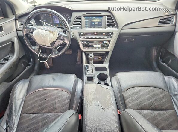 5NPE34AF7HH534912 2017 HYUNDAI SONATA Black Առջևի վահանակի տեսք