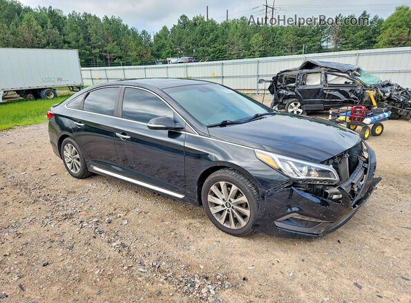 5NPE34AF7HH534912 2017 HYUNDAI SONATA Black Առջևի աջ