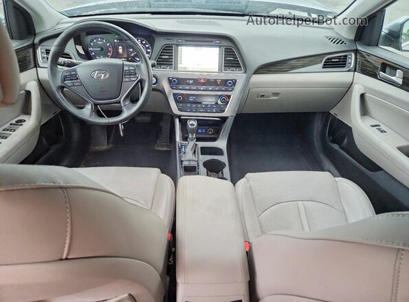 5NPE34AF7HH548552 2017 HYUNDAI SONATA Серебряный Вид панели приборов