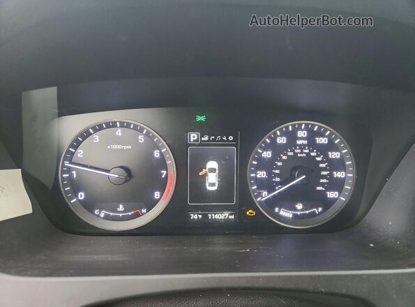 5NPE34AF7HH548552 2017 HYUNDAI SONATA Серебряный Вид щитка приборов