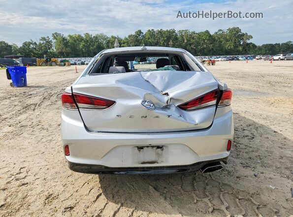 5NPE34AF7JH597658 2018 HYUNDAI SONATA Silver Engine compartment view