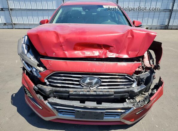 5NPE34AF7JH601675 2018 HYUNDAI SONATA Red Front view