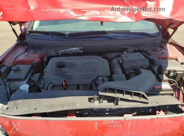 5NPE34AF7JH601675 2018 HYUNDAI SONATA Red Rear interior view