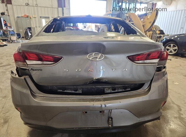 5NPE34AF7JH630318 2018 HYUNDAI SONATA Silver Rear view