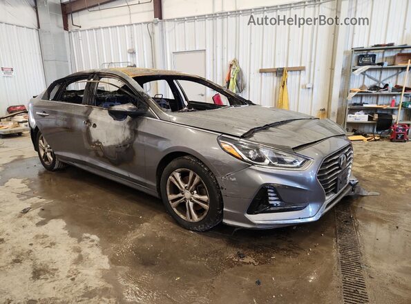 5NPE34AF7JH630318 2018 HYUNDAI SONATA Silver Front right
