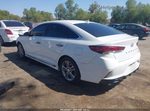 5NPE34AF7JH632117 2018 HYUNDAI SONATA White Tył lewy