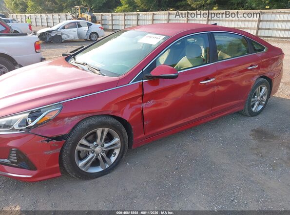 5NPE34AF7JH640864 2018 HYUNDAI SONATA Red Vista frontal