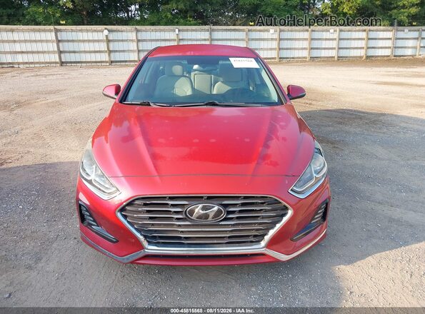 5NPE34AF7JH640864 2018 HYUNDAI SONATA Red Vista del cuadro de instrumentos