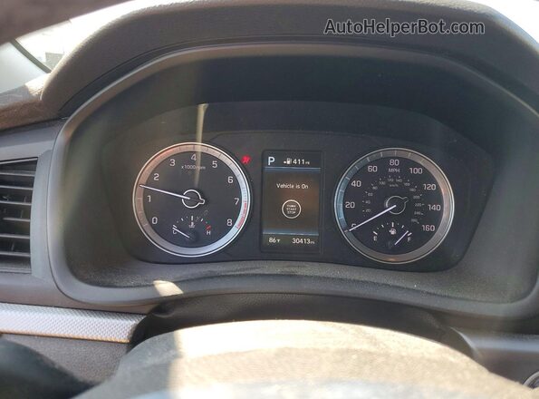 5NPE34AF7JH644008 2018 HYUNDAI SONATA White Vista del cuadro de instrumentos