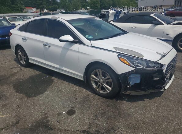 5NPE34AF7JH646194 2018 HYUNDAI SONATA White Przód prawy