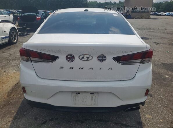 5NPE34AF7JH646194 2018 HYUNDAI SONATA White Widok z tyłu
