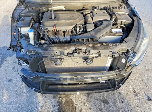 5NPE34AF7JH654277 2018 HYUNDAI SONATA Black Rear interior view