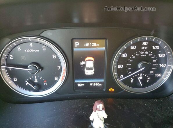 5NPE34AF7JH654277 2018 HYUNDAI SONATA Black Instrument cluster view