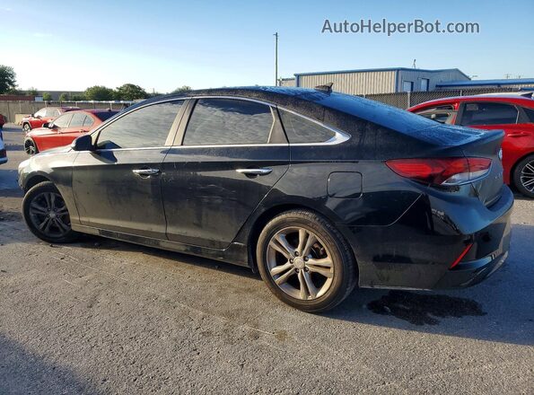 5NPE34AF7JH654277 2018 HYUNDAI SONATA Black Rear left