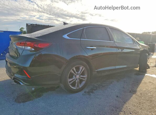 5NPE34AF7JH654277 2018 HYUNDAI SONATA Black Rear right
