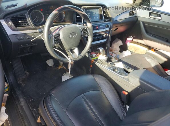 5NPE34AF7JH668471 2018 HYUNDAI SONATA Gray Առջևի վահանակի տեսք