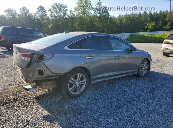 5NPE34AF7JH668471 2018 HYUNDAI SONATA Gray Հետևի աջ