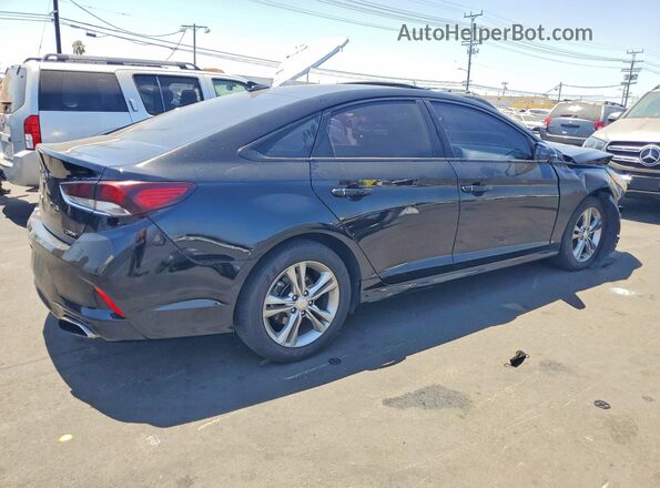 5NPE34AF7JH672729 2018 HYUNDAI SONATA Black Задня права чверть