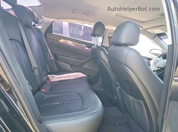 5NPE34AF7JH672729 2018 HYUNDAI SONATA Black Вид задніх сидінь