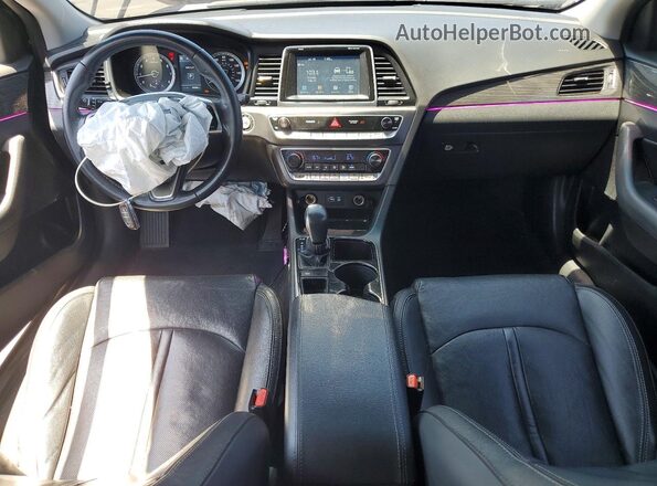 5NPE34AF7JH672729 2018 HYUNDAI SONATA Black Вид панелі приладів
