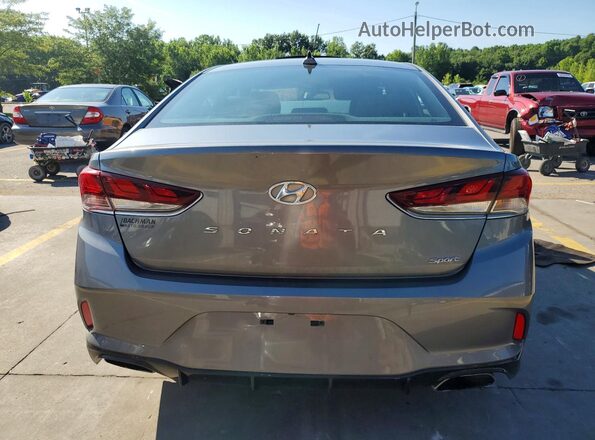 5NPE34AF7JH672827 2018 HYUNDAI SONATA Gray Vista trasera