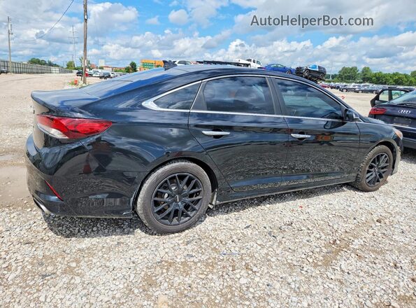 5NPE34AF7JH680247 2018 HYUNDAI SONATA Black Հետևի աջ