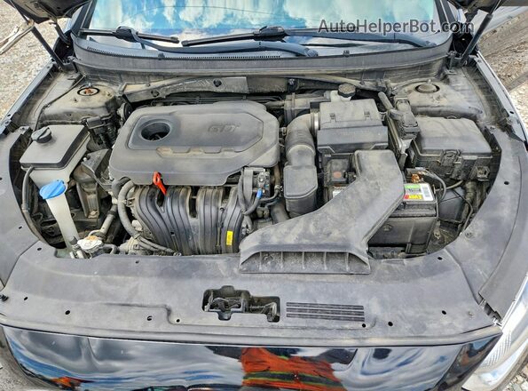 5NPE34AF7JH680247 2018 HYUNDAI SONATA Black Սալոնի հետևի տեսք