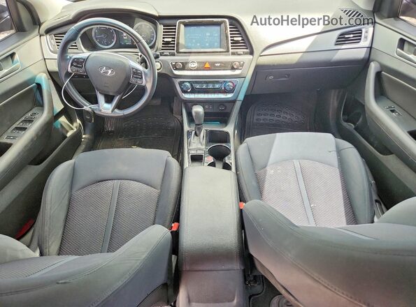 5NPE34AF7JH680247 2018 HYUNDAI SONATA Black Առջևի վահանակի տեսք