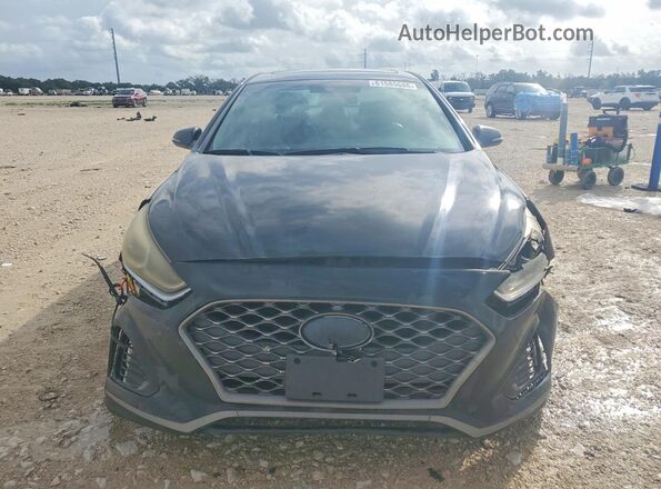 5NPE34AF7JH681138 2018 HYUNDAI SONATA Черный Вид спереди