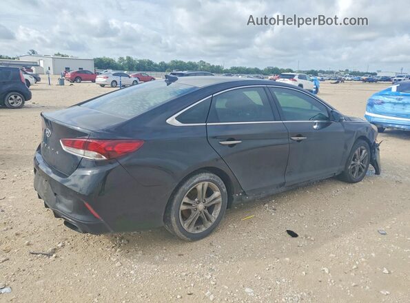 5NPE34AF7JH681138 2018 HYUNDAI SONATA Черный Задняя правая четверть