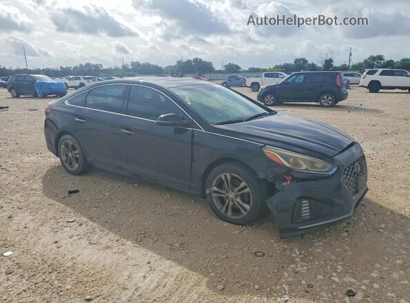 5NPE34AF7JH681138 2018 HYUNDAI SONATA Черный Передняя правая четверть