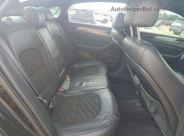 5NPE34AF7JH681138 2018 HYUNDAI SONATA Черный Вид задних сидений