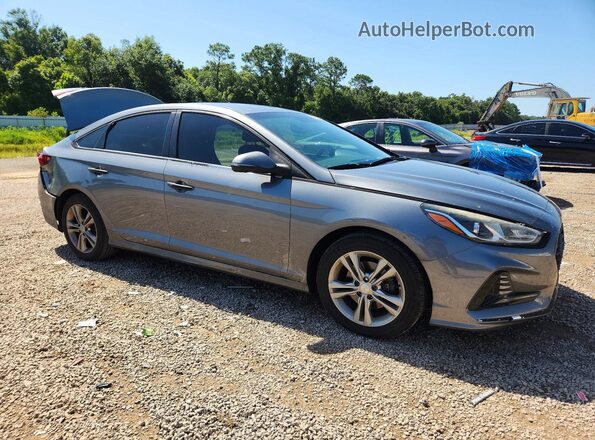 5NPE34AF7JH685027 2018 HYUNDAI SONATA Gray Delantero derecho
