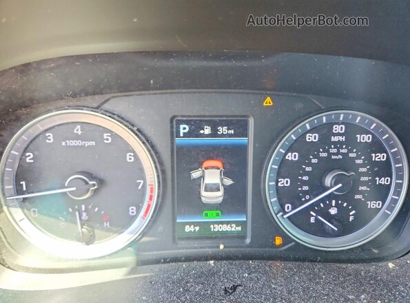 5NPE34AF7JH685027 2018 HYUNDAI SONATA Gray Vista del cuadro de instrumentos