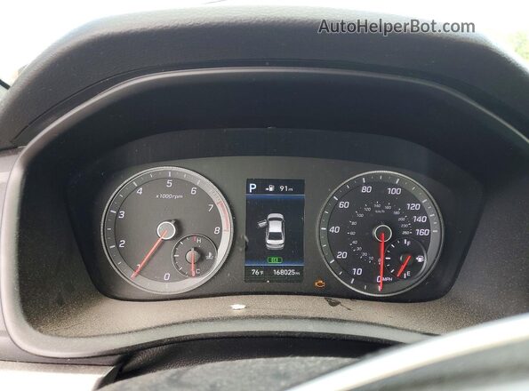 5NPE34AF7JH686503 2018 HYUNDAI SONATA Gray Սարքավորումների վահանակի տեսք
