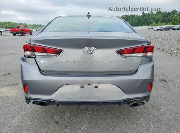 5NPE34AF7JH686503 2018 HYUNDAI SONATA Gray Հետևի տեսք