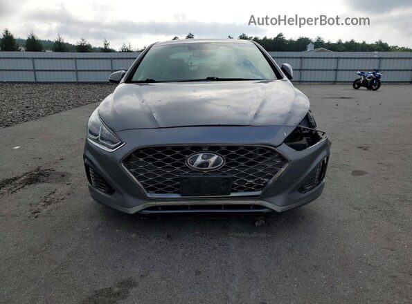 5NPE34AF7JH686503 2018 HYUNDAI SONATA Gray Դիմացի տեսք