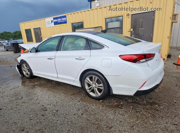 5NPE34AF7JH722786 2018 HYUNDAI SONATA Белый Задняя левая четверть