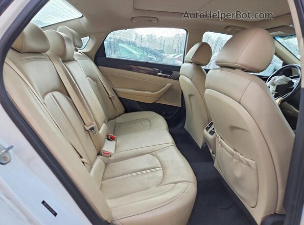 5NPE34AF7JH722786 2018 HYUNDAI SONATA Белый Вид задних сидений
