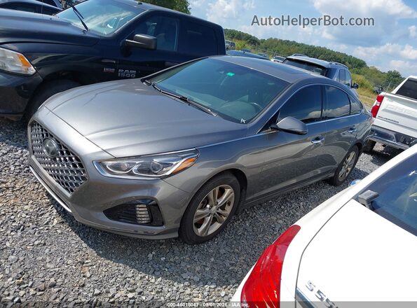 5NPE34AF7KH729545 2019 HYUNDAI SONATA Gray Передня ліва чверть