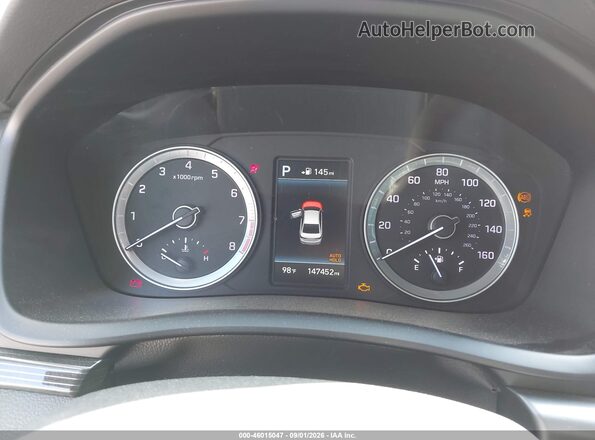 5NPE34AF7KH729545 2019 HYUNDAI SONATA Gray Вид задніх сидінь