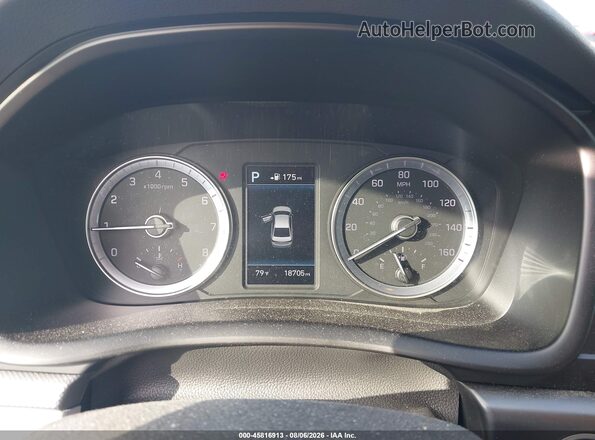 5NPE34AF7KH749326 2019 HYUNDAI SONATA White Հետևի նստատեղերի տեսք