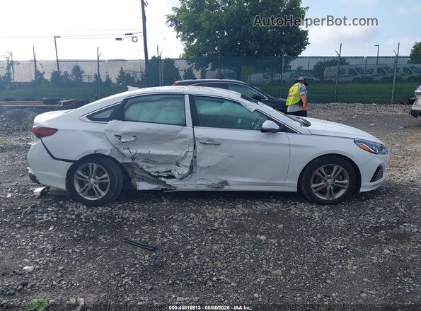 5NPE34AF7KH749326 2019 HYUNDAI SONATA White Սալոնի հետևի տեսք